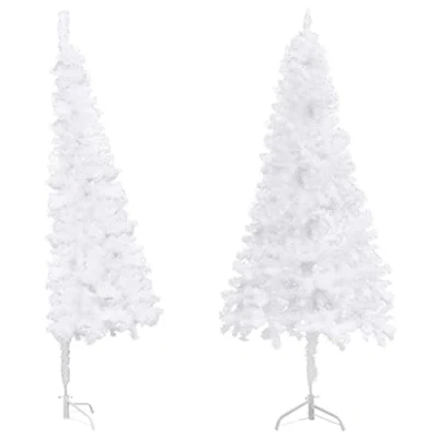 Imagen de vidaXL Árbol de Navidad Artificial Gruesas Invertido con Soporte Decoración Adornos Festivos Navideño Vacaciones Interior Exterior Blanco 210cm PVC