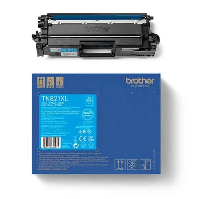 Imagen de Brother Cartucho de Tinta Original TN821XLC Cian