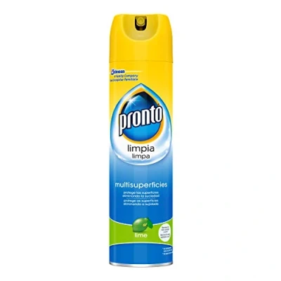 Imagen de Pronto® Limpiador Aerosol Lima para muebles 5 en 1, Antipolvo y Abrillantador, 300 ml