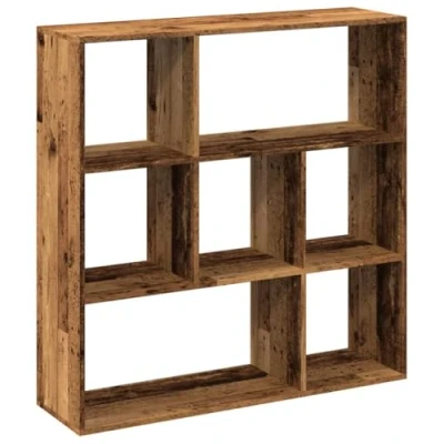 Imagen de vidaXL librería divisora Madera ingeniería Envejecida 102x29x103,5 cm, estantería, estantería para Libros, librerías,