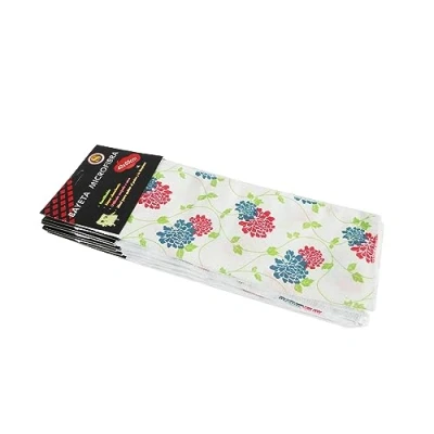 Imagen de Super Mundo Paños de Limpieza Microfibra, Bayetas Microfibras, 12 Unidades, Ideal para Limpieza, Cocina,Coche, Baño, 40 X 60 cm (Flores)