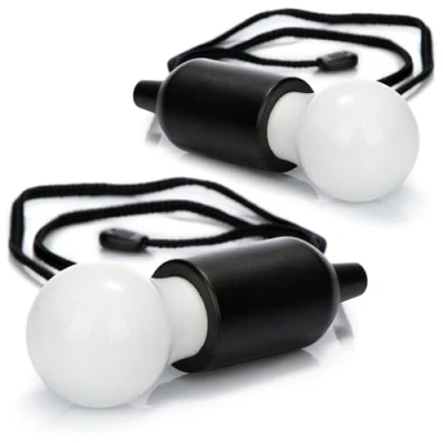 Imagen de com four® 2X Lámpara Colgante LED con Interruptor de extracción inalámbrica Bombilla Que Funciona batería (02 Piezas cordón Negro)
