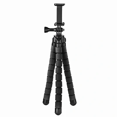Imagen de Hama Flex Smartphone/Action camera 3pata(s) Negro tripode Trípode (Smartphone/Action camera, 3 pata(s), 26 cm, Negro, 9 Aluminio)
