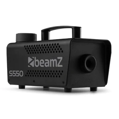 Imagen de BeamZ S550 Máquina de humo compacta 550 W con mando a distancia inalámbrico, depósito visible 0,25 litros, indicadores led estado, ideal para fiestas, discotecas, Halloween y eventos