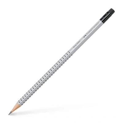 Imagen de Faber Castell 117201 Caja con 12 ecolápices de grafito grip goma borrar, graduación B