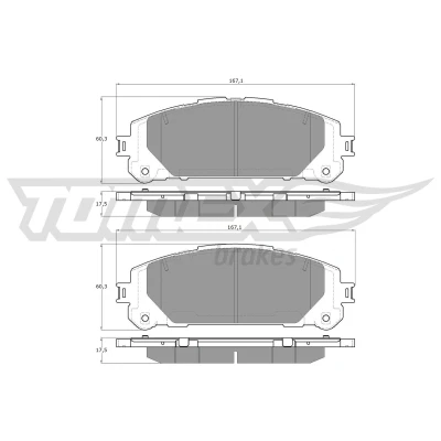 Imagen de Juego de pastillas TOMEX Brakes TX 60 20