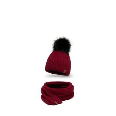 Imagen de Vivisence 7016 SET Bufanda, Mujer, Talla: One Size, Maroon