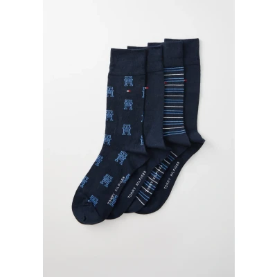 Imagen de Tommy Hilfiger MEN SOCK 4 PACK Giftbox Calcetines, Hombre, Talla: 39 42, Navy