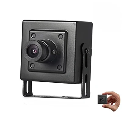Imagen de Revotech HD 3MP Mini Cámara IP, 2K FHD 2304 x 1296P, 48V POE Seguridad Interior CCTV 3.6mm Lente(75FOV), Control Remoto, Andriod/iOS, Compatible con NVR, Caja metálica (I706 Negro)