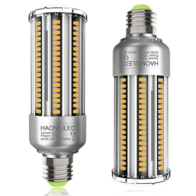 Imagen de HAONIULED bombilla LED E27 superbrillante, 35 W, blanco cálido, 3000 K, 4000 lm, E27, equivalente a incandescente de 300 rosca Edison 2 unidades