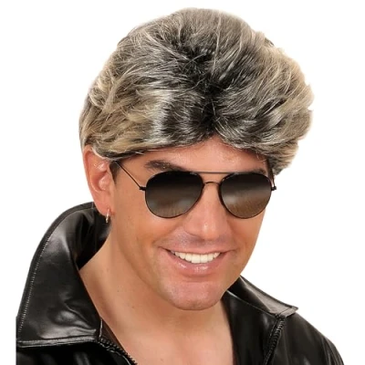 Imagen de W WIDMANN MILANO Party Fashion peluca Pop Star 80s, pelo sintético, peinados cortos, de corto para hombre