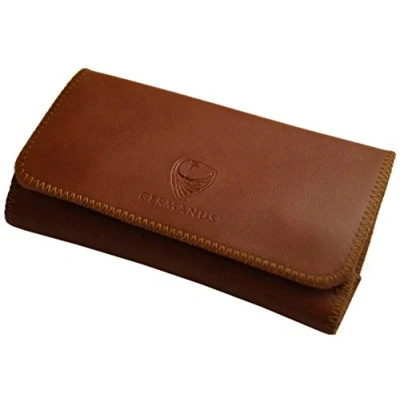 Imagen de GERMANUS Estuche Bolsa Bolso de tabaco cuero artificial, sin cuero, Made in EU Pocket Fuscus