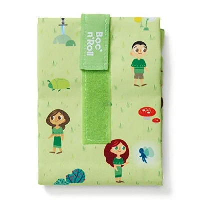 Imagen de Roll&#039;eat ® Bolsa Merienda, Porta Bocadillos con Envoltorio Reutilizable, Alimentos Ecológico sin BPA, de Tela, Color Forest Boc&#039;n&#039;Roll Kids