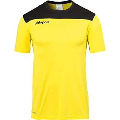 Imagen de Uhlsport Offense 23 Poly Shirt Camiseta De Fútbol para Hombre, Lima Amarillo/Negro/Antra, 140