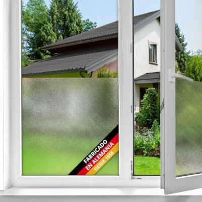 Imagen de d c fix vinilo adhesivo para cristales ventanas lechoso estático opaco translúcido privacidad decorativo mampara de ducha baño lámina pegatina 45 cm x 1,5 m