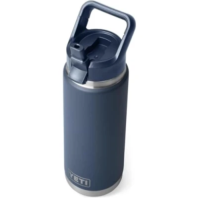 Imagen de YETI Rambler C Straw Bottle, Stainless Steel Vacuum Insulated Bottle with Cap, Navy, 26 oz (769 ml)