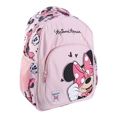 Imagen de CERDÁ LIFE&#039;S LITTLE MOMENTS Mochila Minnie Mouse con Bolsillo Frontal y Malla Lateral para Niña Colección Escolar Estampada Licencia Oficial Disney, Multicolor, único (2100003825)