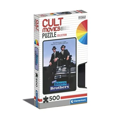 Imagen de Clementoni Blue 500pzs Does Not Apply Italia 500 Piezas The Blues Brothers, Puzzle Adulto películas(35109), Multicolor, M