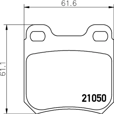 Imagen de HELLA 8DB 355 007 381 Juego de pastillas freno no preparado para indicador desgaste OPEL: Vectra B Berlina, Omega CC
