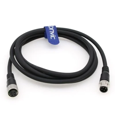 Imagen de Eonvic cable de sensor industrial M12 4 pines macho a hembra, código A, conector aviación recto, eléctrico Profibus