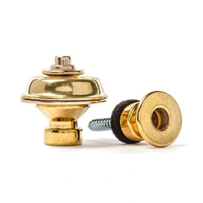 Imagen de JIM DUNLOP Straplok Traditionnel Latón Saco de 2, Cierre cinturón