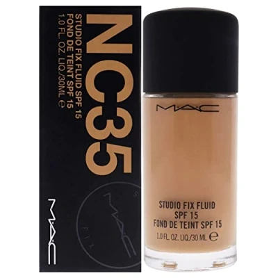 Imagen de MAC Studio Fix Fluid Base de maquillaje SPF 15 NC35 30 ml