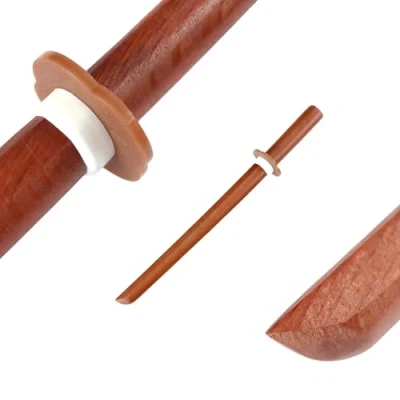 Imagen de DEPICE Shoto Roble Rojo, Aprox. 56 cm, Peso 330 g, Incluye Tsuba, Iaido Aikido