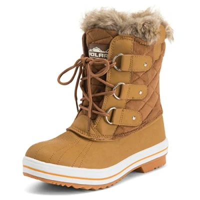 Imagen de Polar Mujer Acolchado Corto Pato Forrada De Piel Cordones Nieve Invierno Bota TAS41 AYC0019