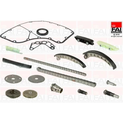 Imagen de FAI AutoParts TCK194LC Juego de Cadena distribución con juntas, ruedas dentadas Símplex, Dúplex, rodillos
