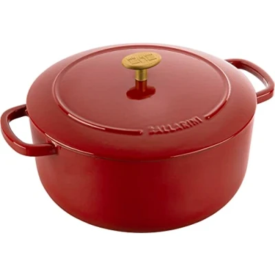 Imagen de BALLARINI Bellamonte Cocotte, rustidera, olla de cocción hierro colado esmaltado, redonda, 26 cm, 5,5 l, rojo