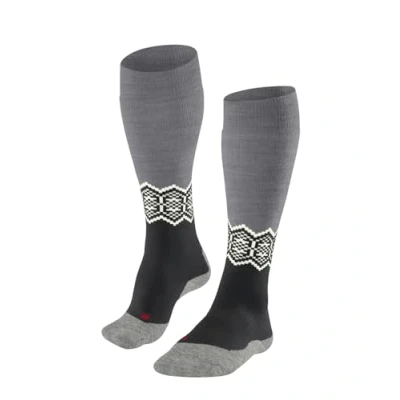 Imagen de FALKE Sk2 Intermediate W Kh Lana Hilo Funcional Calida Gruesa 1 Par, Calcetines de esquí para Mujer, Black Mix 3010, 37 38