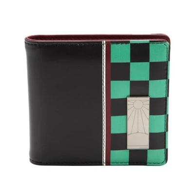 Imagen de ABYSTYLE Cartera de Demon Slayer Tanjiro, Negro , environ11 cm x 9,5 fermé, 22 L ouvert, Múltiples ranuras almacenamiento para la máxima comodidad.