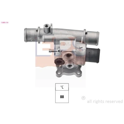 Imagen de EPS 1.880.116 Termostato, refrigerante 88 Made in Italy OE Equivalent con junta, conexión roscada para sensor de temperatura FIAT: Marea Berlina