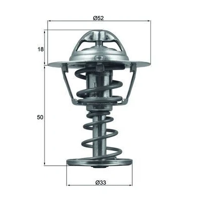 Imagen de MAHLE ORIGINAL TX 126 82D Termostato, refrigerante 82 52 con junta PEUGEOT: 107 Hatchback, CITROËN: C1 I