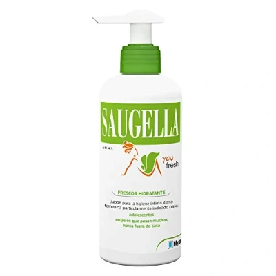 Imagen de Saugella You Fresh Gel Íntimo Refrescante Diario Higiene Femenina para Mujeres Jóvenes con Ingredientes Naturales, Protege y Mantiene el Equilibrio del pH 200 ml