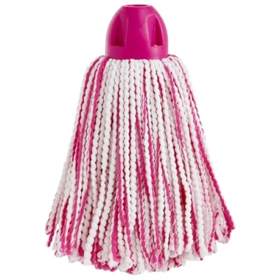 Imagen de MAYA Fregona Light Pro. Limpieza Eficiente y Duradera para Superficies Lisas. 100 % Microfibra. Super Absorbente Escurrefacil. Rosca Universal. Pack de 1 (Rosa)