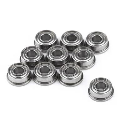 Imagen de 10Pcs F684ZZ 4x9x4mm Rodamientos Radiales de Bolas en Miniatura Doble Blindaje Acero con Brida para Modelo Impresora 3D