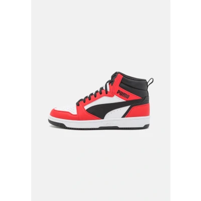Imagen de Puma Rebound Unisex Zapatillas altas, Talla: 36, White/black/for all time red Piel de imitación alta calidad