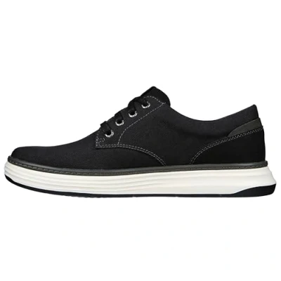 Imagen de Skechers Moreno Zapatillas Oxford de lona para hombre, negro (Negro), 43 EU