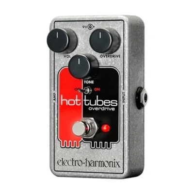 Imagen de electro harmonix HOTTUBESNANO Pedal de distorsión para guitarra, color plateado