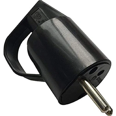 Imagen de Dio DIO043069 enchufe macho 2 polos con tierra a anillo, Negro,