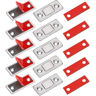 Imagen de Iman Puerta Adhesivo Jiayi 5 Pcs Cierre Magnetico Para Ultra fino Pestillo Corredera Armario Magnético de Cocina Mueble Cajones Alacena Clausura Cerradura Magnetica