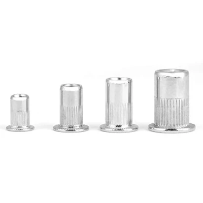 Imagen de tuercas Remachables M5,Tuerca de remache ciego, 200 Piezas insertadas roscadas M3, M4, M5, M6 Juego ciego acero inoxidable 304, tuerca