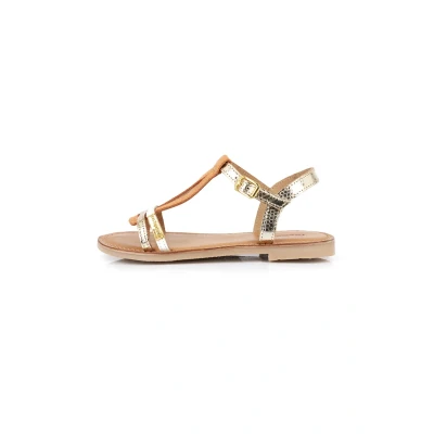 Imagen de Les Tropeziennes par M Belarbi BADA Sandalias para niños, Talla: 28, Oro/multicolor Zapatos