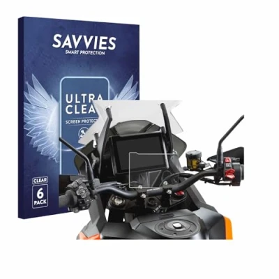Imagen de savvies Protector Pantalla para KTM 1290 Super Adventure S/R 2021 (6 Unidades) Película Ultra Transparente