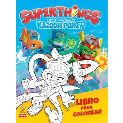 Imagen de Libro para colorear Superthings Kazoom Power Battle España