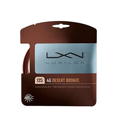 Imagen de Luxilon Cordaje de Tenis 4G Desert Bronze 125, Control Óptimo, Más Flexibilidad y Resistencia, Poliéster
