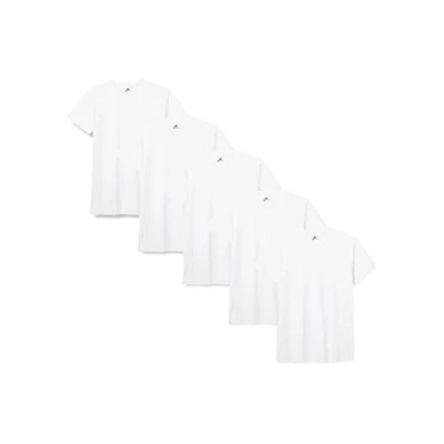 Imagen de Lower East Camisetas Manga Corta Hombre (5 Pack) de 100% Algodón Camiseta Corta, Hombre, T Shirts Basicas , Blanco, S