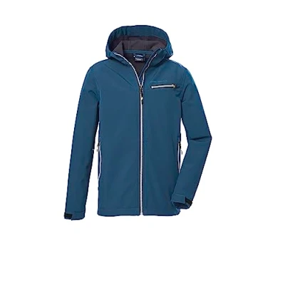 Imagen de killtec Niño Chaqueta softshell con capucha/chaqueta exterior repelente al agua KOW 157 BYS SFTSHLL JCKT, dark ocean, 140, 40913 000
