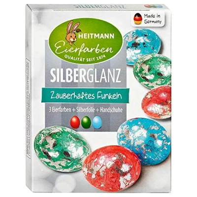 Imagen de Heitmann Pintura para Huevos (Brillante), Color Plateado